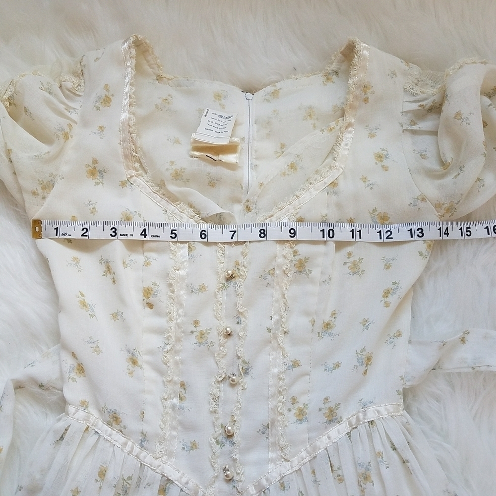 Gunne Sax by Jessica Vintage Maxi Prairie Dress - Picture 6 of 14